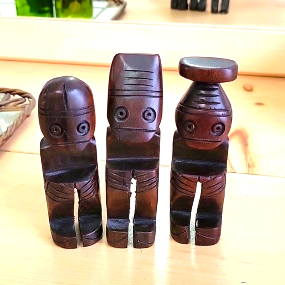 Hand Carved Taino Art Shaman Idols - 3